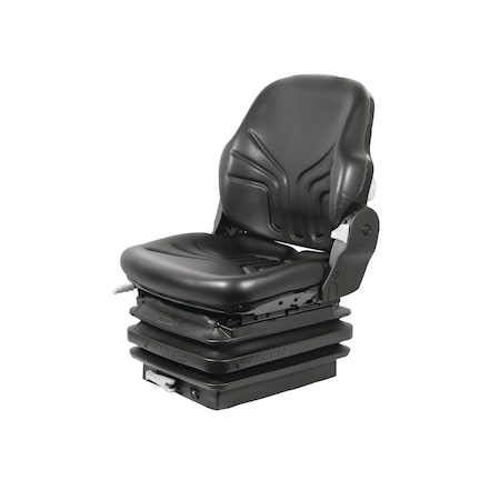 A & I Products Seat, Mechanical Suspension; L/ Armrests, BLK VINYL 21.75" x25" x19" A-MSG85721V